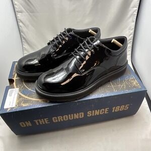 Bates Shoes Womens Size 6.5 Black High Gloss Oxford Dress Uniform Work E22741